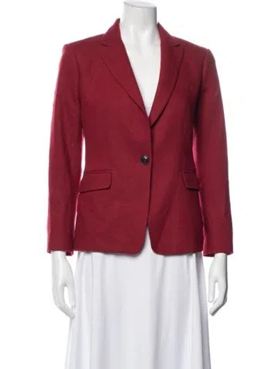 Pre-owned Rag & Bone Wool Blazer In Red