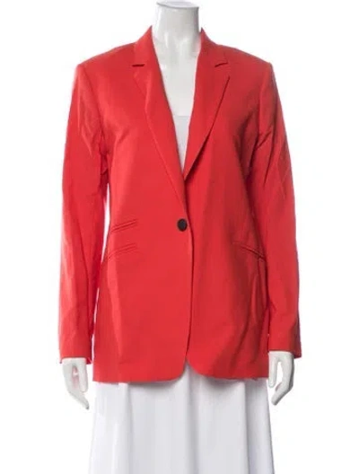 Pre-owned Rag & Bone Wool Blazer In Red