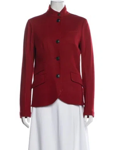 Pre-owned Rag & Bone Wool Blazer In Red