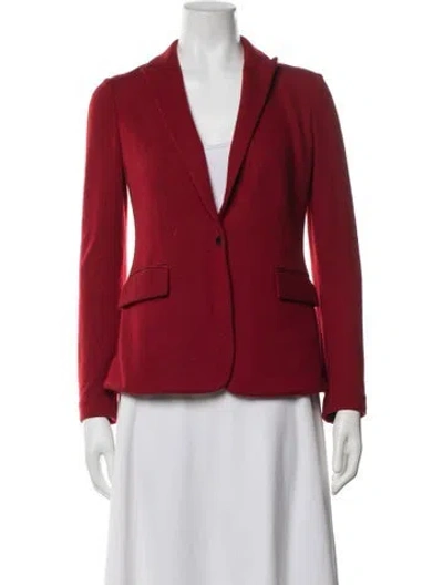 Pre-owned Rag & Bone Wool Blazer In Red