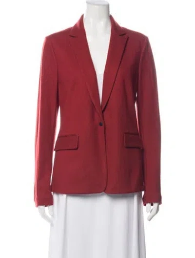Pre-owned Rag & Bone Wool Blazer In Red