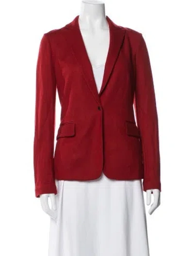 Pre-owned Rag & Bone Wool Blazer In Red