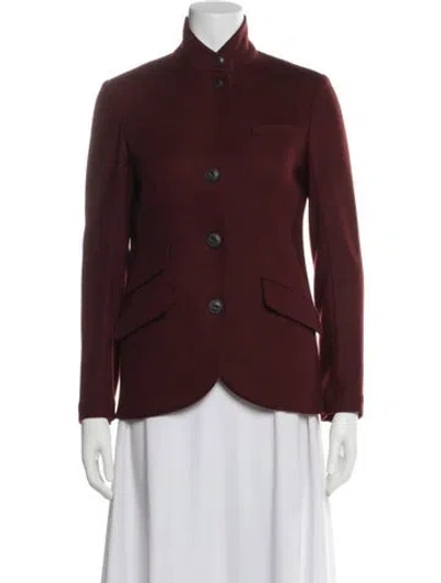 Pre-owned Rag & Bone Wool Blazer W/ Tags In Burgundy
