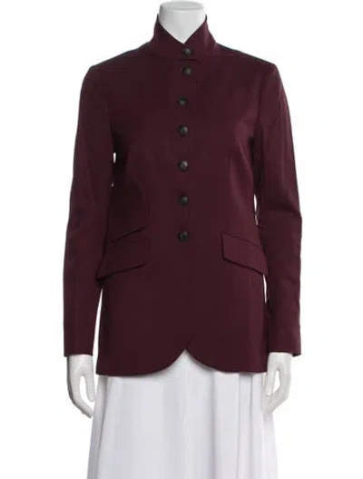 Pre-owned Rag & Bone Wool Blazer W/ Tags In Burgundy