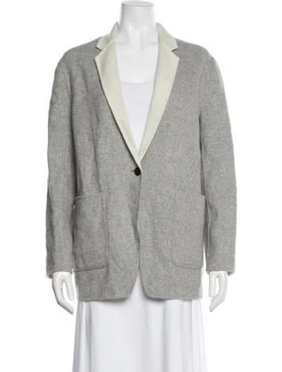 Pre-owned Rag & Bone Wool Blazer W/ Tags In Gray
