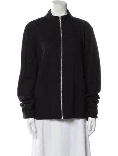 Pre-owned Rag & Bone Wool Bomber Jacket In Black