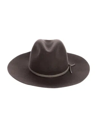 Pre-owned Rag & Bone Wool Brim Hat W/ Tags In Brown