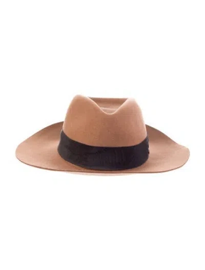 Pre-owned Rag & Bone Wool Brimmed Hat In Brown