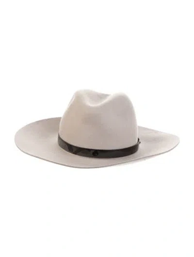 Pre-owned Rag & Bone Wool Brimmed Hat In Neutrals