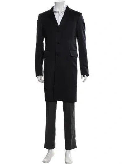 Pre-owned Rag & Bone Wool Coat In Black/blue