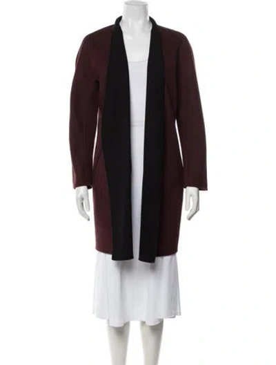 Pre-owned Rag & Bone Wool Coat In Burgundy