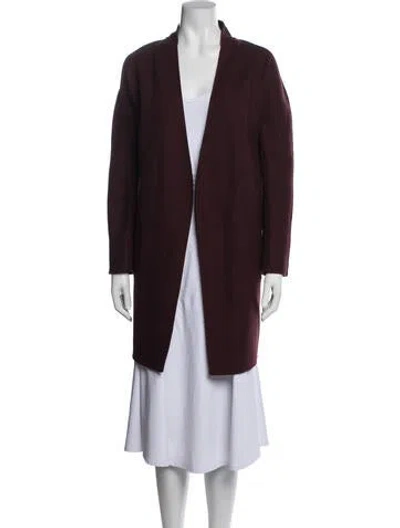 Pre-owned Rag & Bone Wool Coat In Burgundy