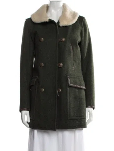 Pre-owned Rag & Bone Wool Coat In Green