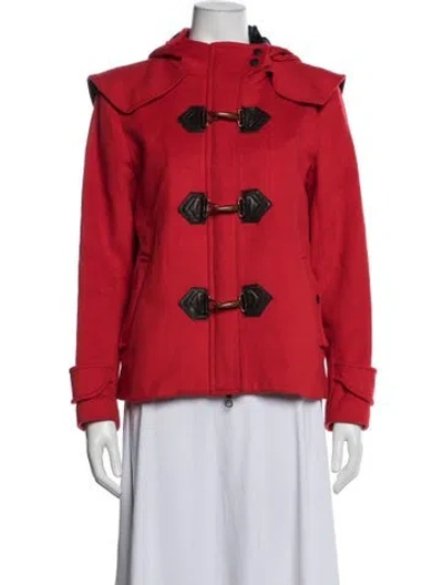Pre-owned Rag & Bone Wool Coat In Red