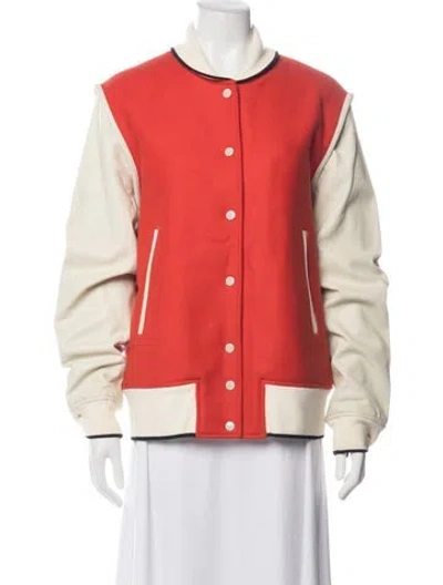 Pre-owned Rag & Bone Wool Coat In Red