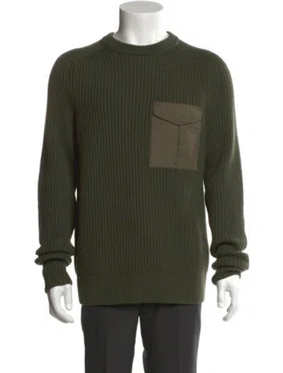 Pre-owned Rag & Bone Wool Colorblock Pattern Pullover In Green
