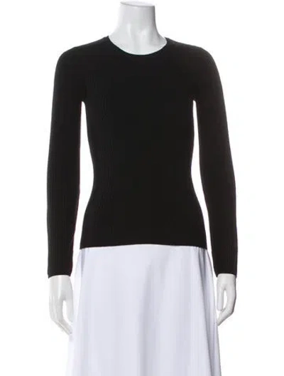 Pre-owned Rag & Bone Wool Crew Neck Sweater In Black