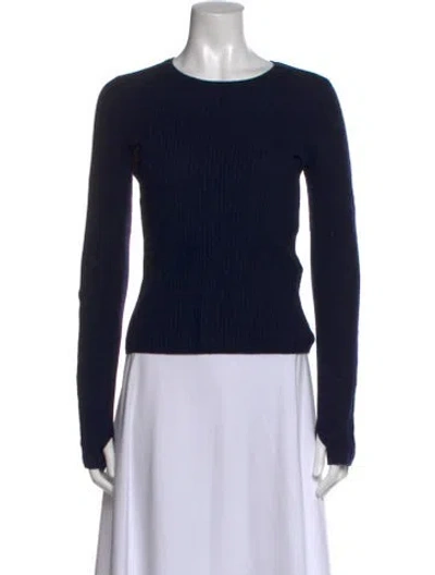 Pre-owned Rag & Bone Wool Crew Neck Sweater In Black