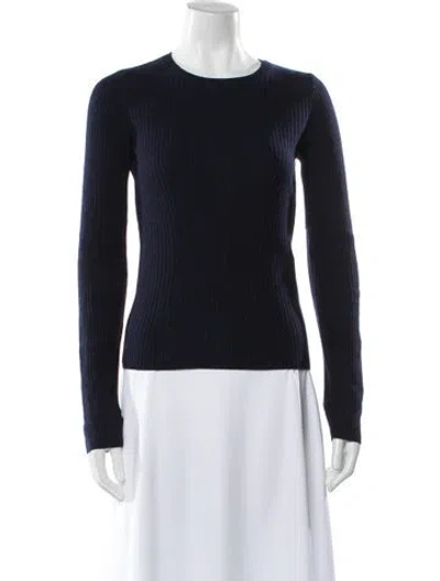 Pre-owned Rag & Bone Wool Crew Neck Sweater In Blue