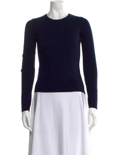 Pre-owned Rag & Bone Wool Crew Neck Sweater In Blue