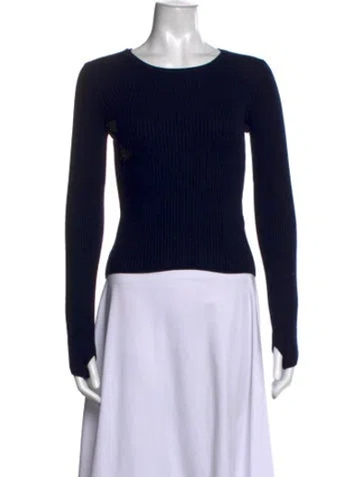 Pre-owned Rag & Bone Wool Crew Neck Sweater In Blue
