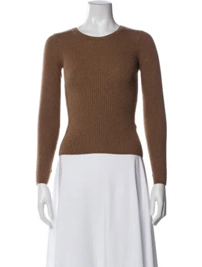 Pre-owned Rag & Bone Wool Crew Neck Sweater In Brown