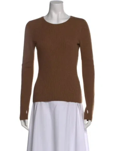 Pre-owned Rag & Bone Wool Crew Neck Sweater In Brown