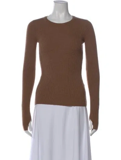 Pre-owned Rag & Bone Wool Crew Neck Sweater In Brown