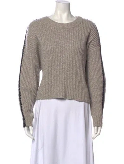 Pre-owned Rag & Bone Wool Crew Neck Sweater In Gray