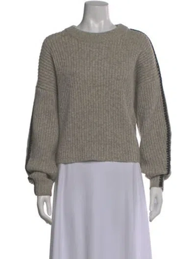Pre-owned Rag & Bone Wool Crew Neck Sweater In Gray
