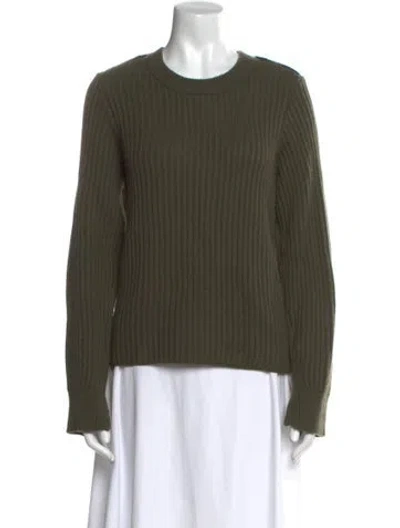 Pre-owned Rag & Bone Wool Crew Neck Sweater In Green