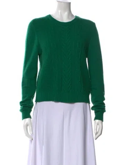 Pre-owned Rag & Bone Wool Crew Neck Sweater In Green