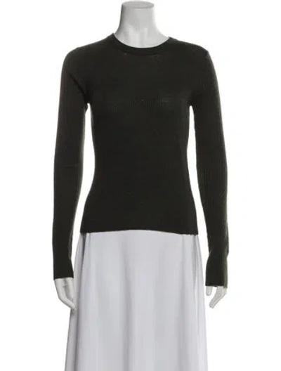Pre-owned Rag & Bone Wool Crew Neck Sweater In Green