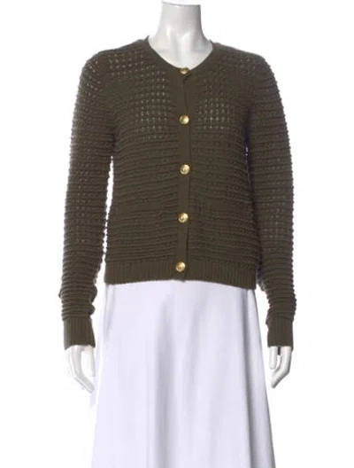 Pre-owned Rag & Bone Wool Crew Neck Sweater In Green