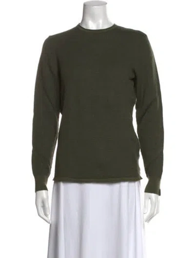 Pre-owned Rag & Bone Wool Crew Neck Sweater In Green
