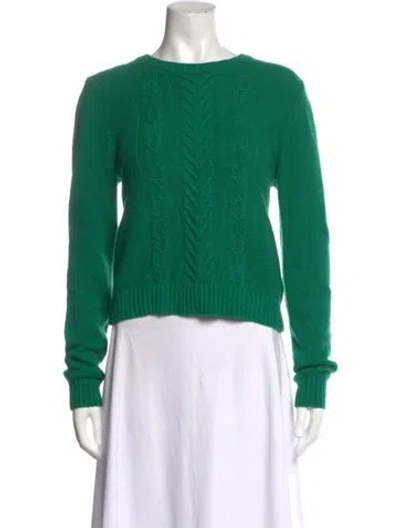 Pre-owned Rag & Bone Wool Crew Neck Sweater In Green