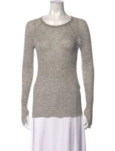 Pre-owned Rag & Bone Wool Crew Neck Sweater In Grey