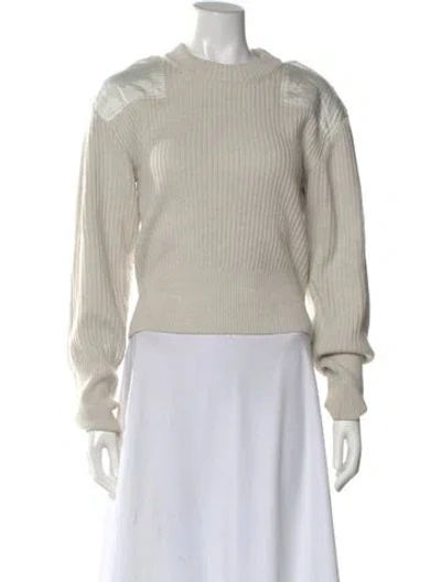Pre-owned Rag & Bone Wool Crew Neck Sweater In Neutral
