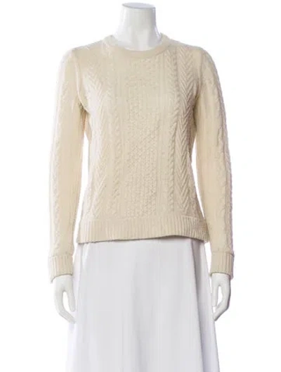 Pre-owned Rag & Bone Wool Crew Neck Sweater In Neutral
