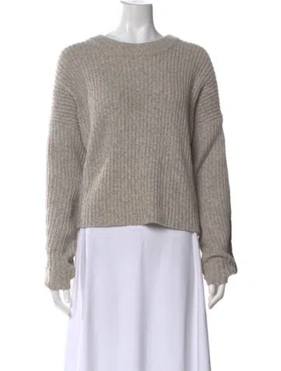 Pre-owned Rag & Bone Wool Crew Neck Sweater In Neutral