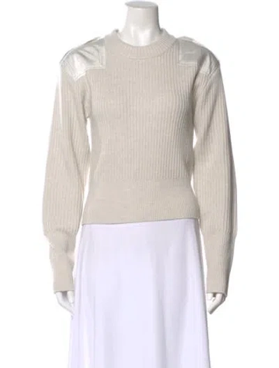 Pre-owned Rag & Bone Wool Crew Neck Sweater In Neutral