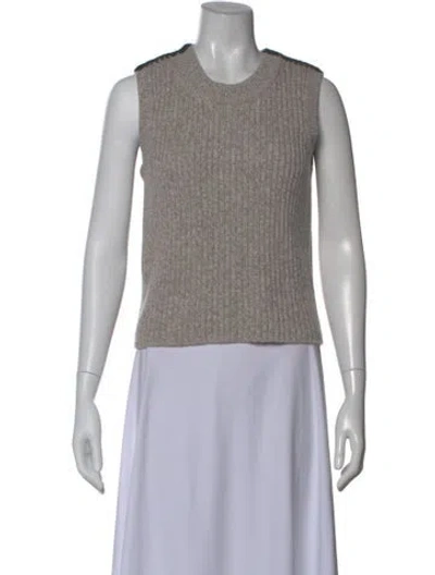 Pre-owned Rag & Bone Wool Crew Neck Sweater In Neutral
