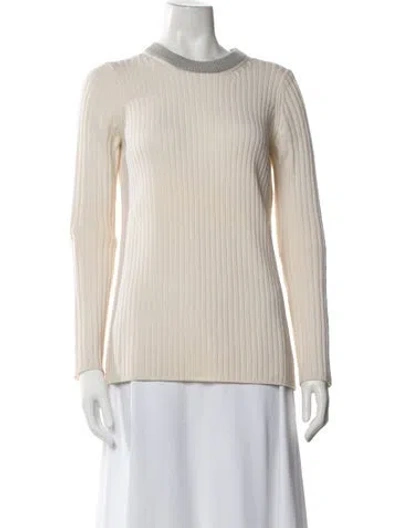 Pre-owned Rag & Bone Wool Crew Neck Sweater In Neutral