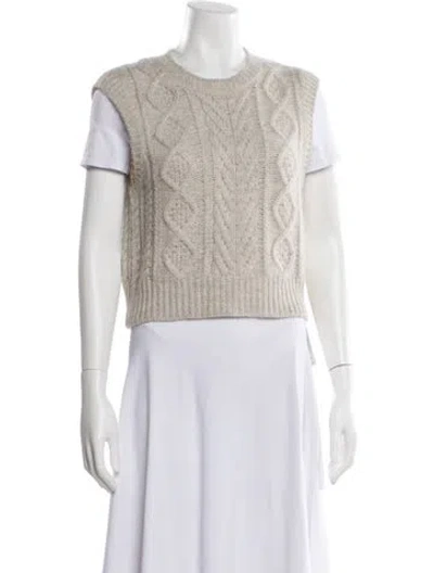Pre-owned Rag & Bone Wool Crew Neck Sweater In Neutral
