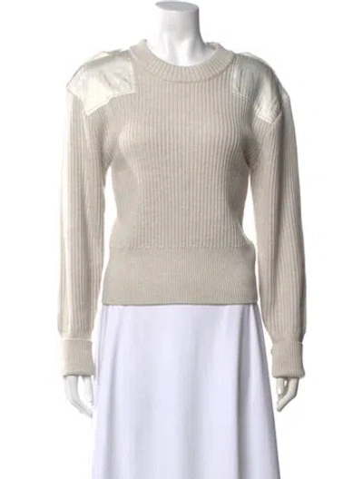 Pre-owned Rag & Bone Wool Crew Neck Sweater In Neutral