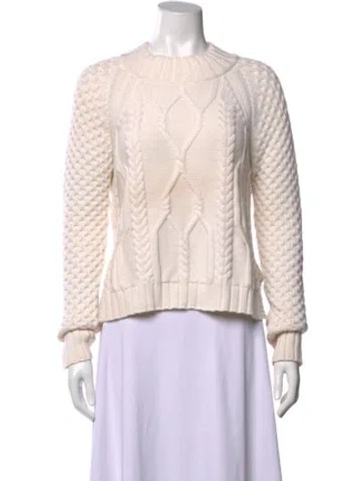 Pre-owned Rag & Bone Wool Crew Neck Sweater In Neutral