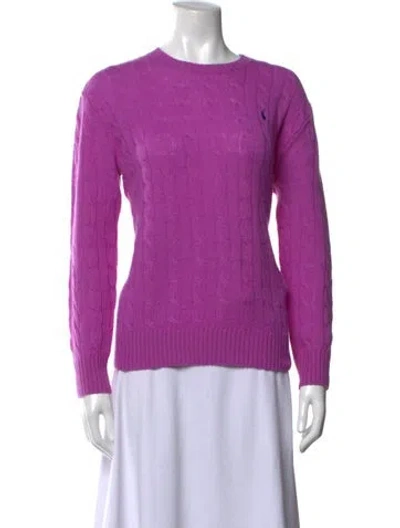 Pre-owned Rag & Bone Wool Crew Neck Sweater In Purple