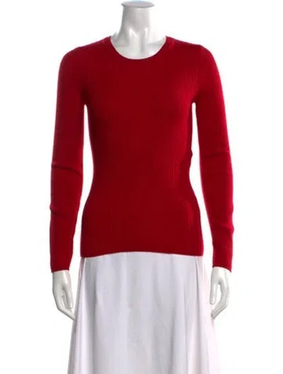 Pre-owned Rag & Bone Wool Crew Neck Sweater In Red