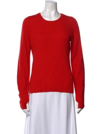 Pre-owned Rag & Bone Wool Crew Neck Sweater In Red