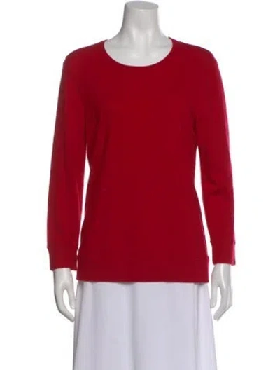 Pre-owned Rag & Bone Wool Crew Neck Sweater In Red